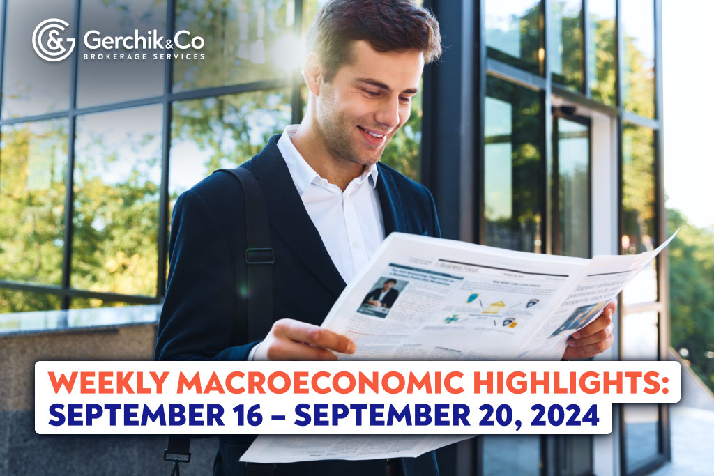 Weekly Macroeconomic Highlights: September 16 – September 20, 2024