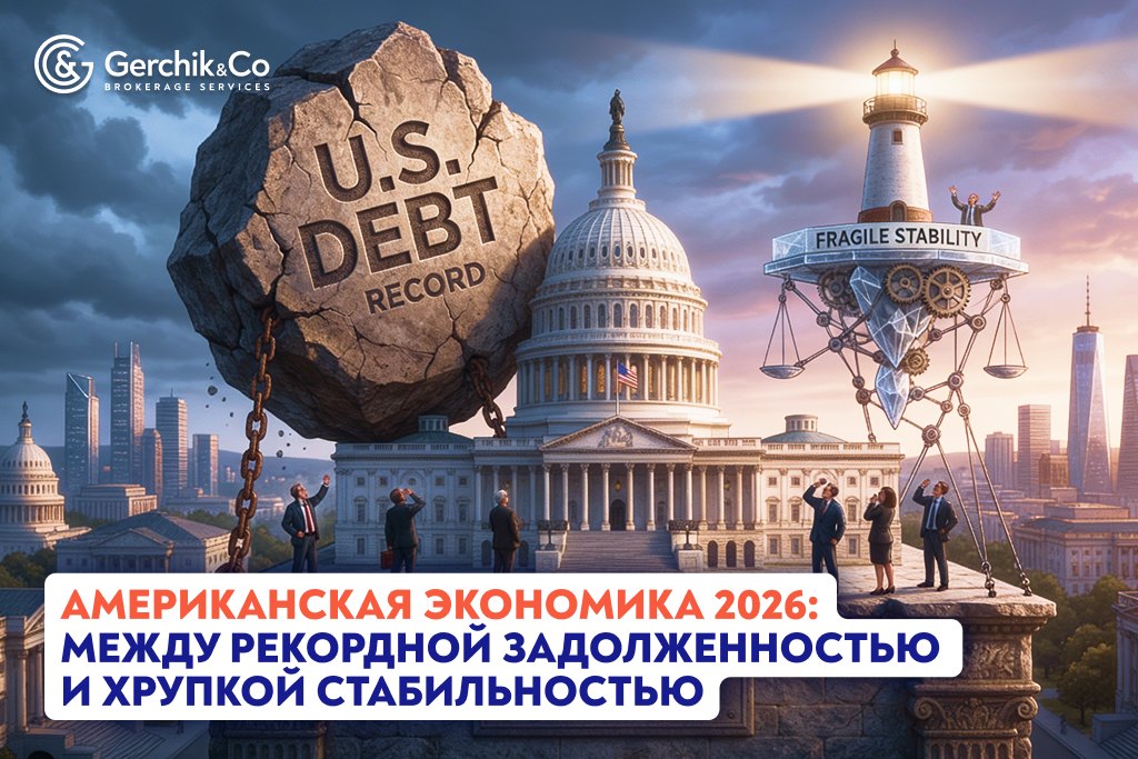 Американская экономика 2026: Между рекордной задолженностью и хрупкой стабильностью.